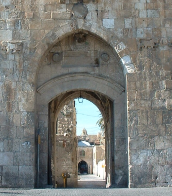 Muur van Jerusalem Lion's Gate
